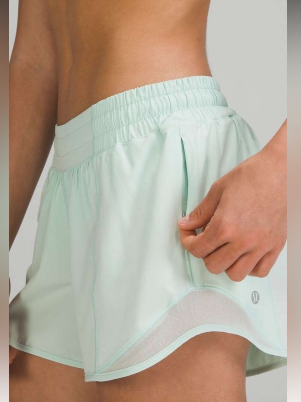 lululemon athletica Hotty Hot 2.5” Mint Green Athletic Shorts